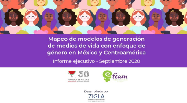 Mapeo de modelos de generación de medios de vida con enfoque de género en México y Centroamérica.