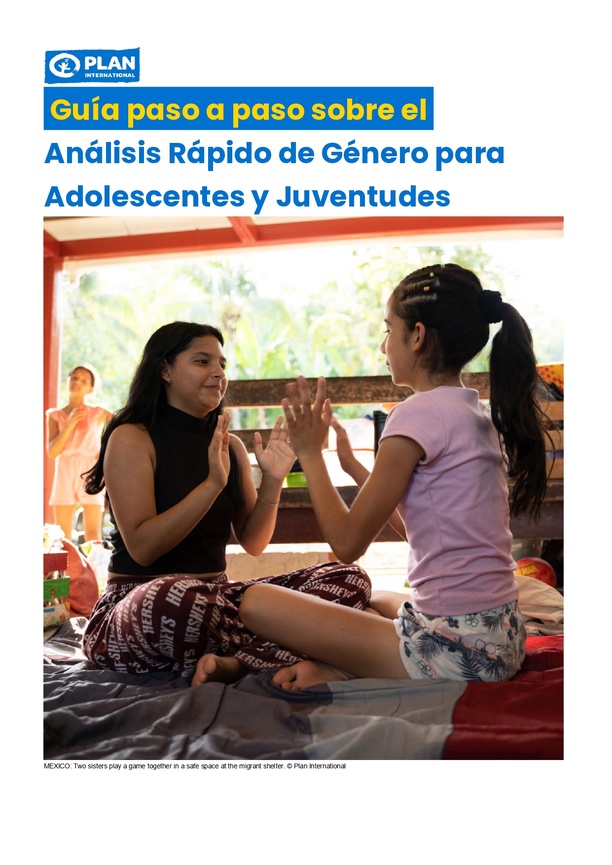 Guía paso a paso sobre el Análisis Rápido de Género para Adolescentes y Juventudes
